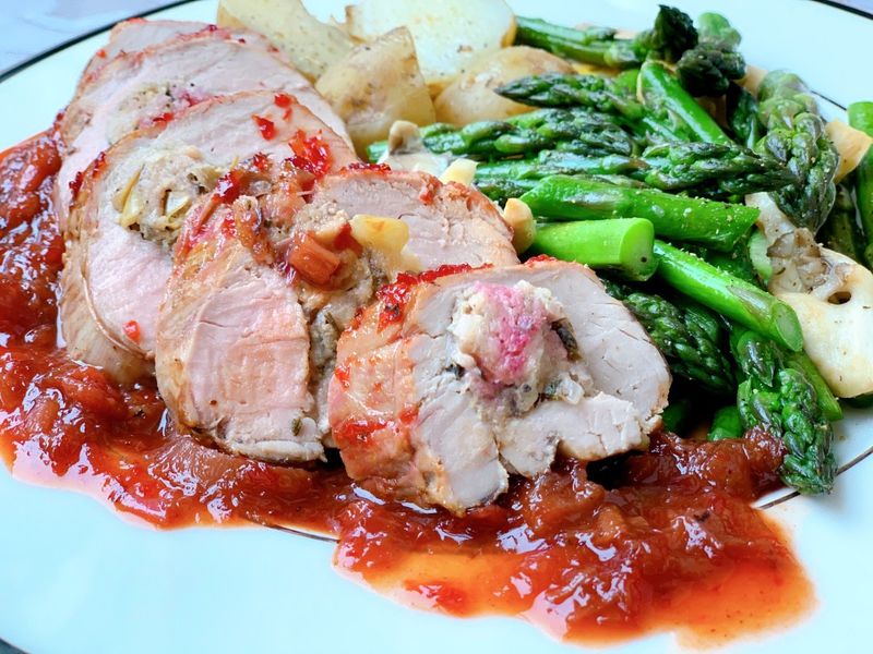 Rhubarb and Pork Tenderloin