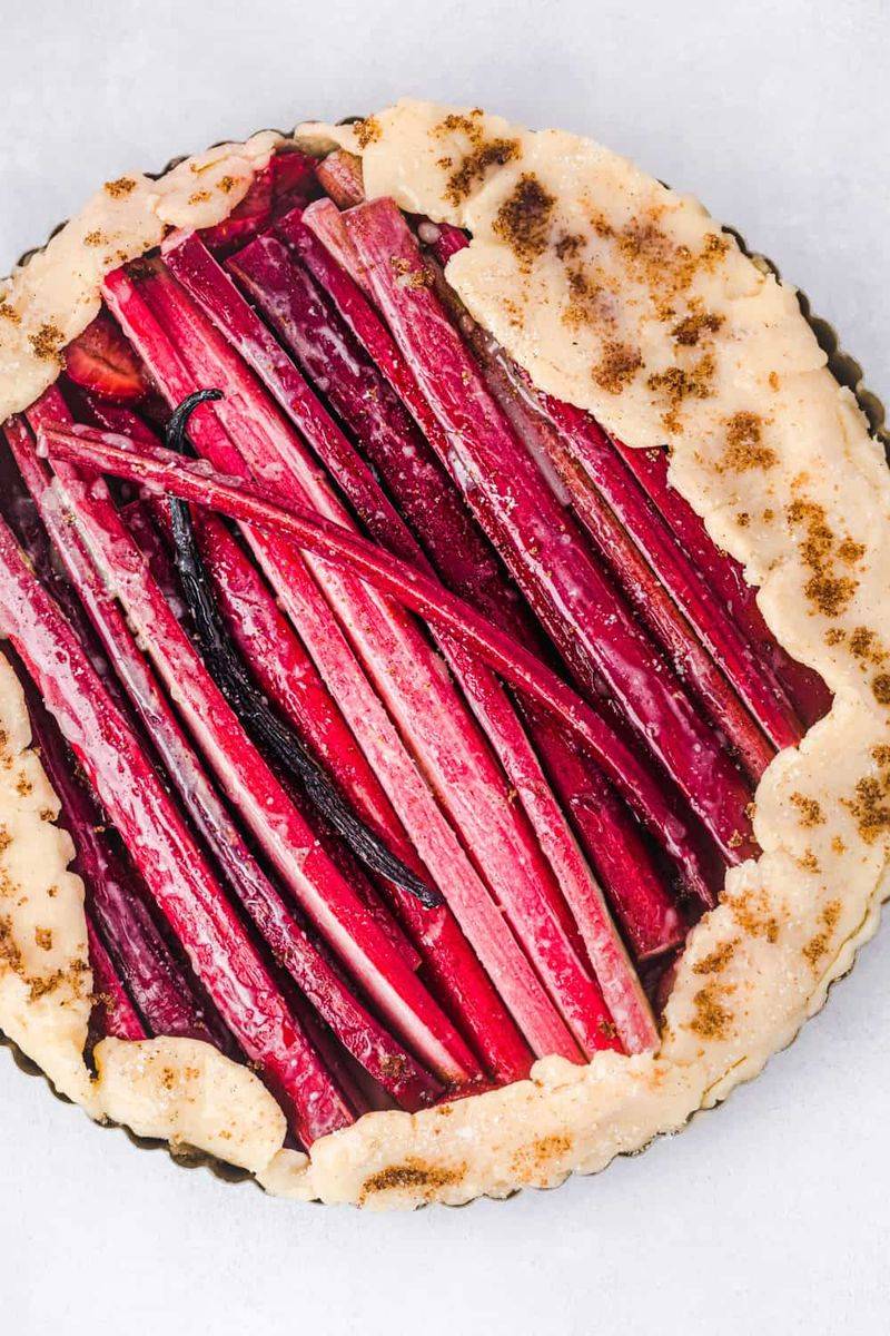 Rhubarb Galette with Honey