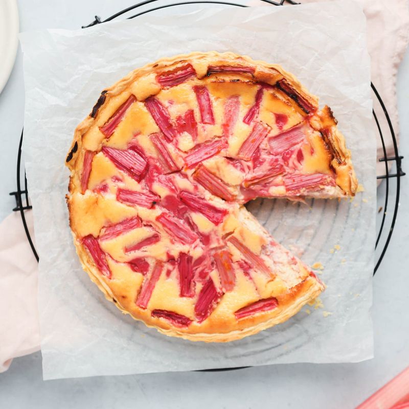 Rhubarb Custard Tart
