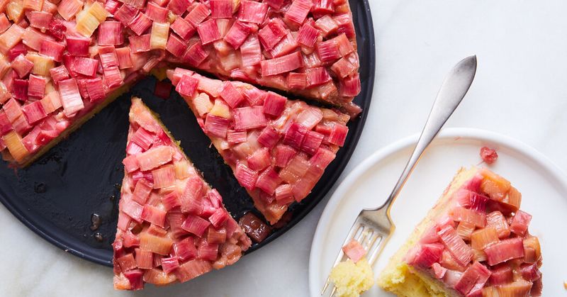 Rhubarb Upside-Down Cake