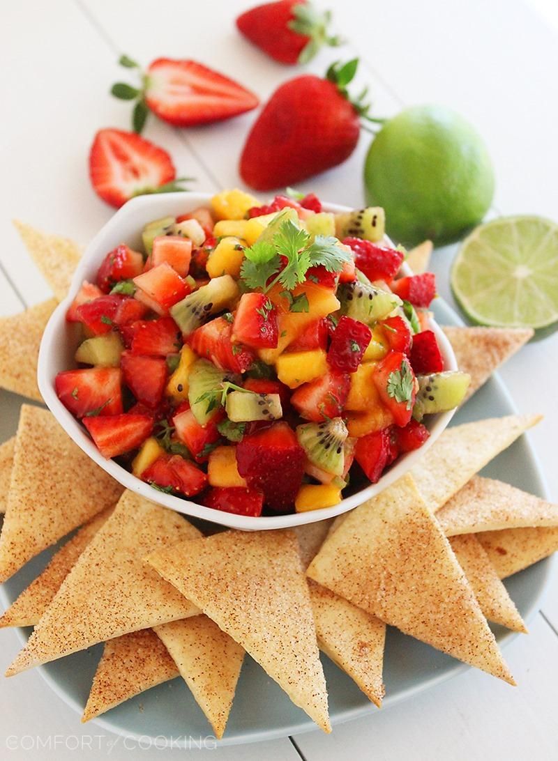 Create a Fun Fruit Salsa With Cinnamon Chips