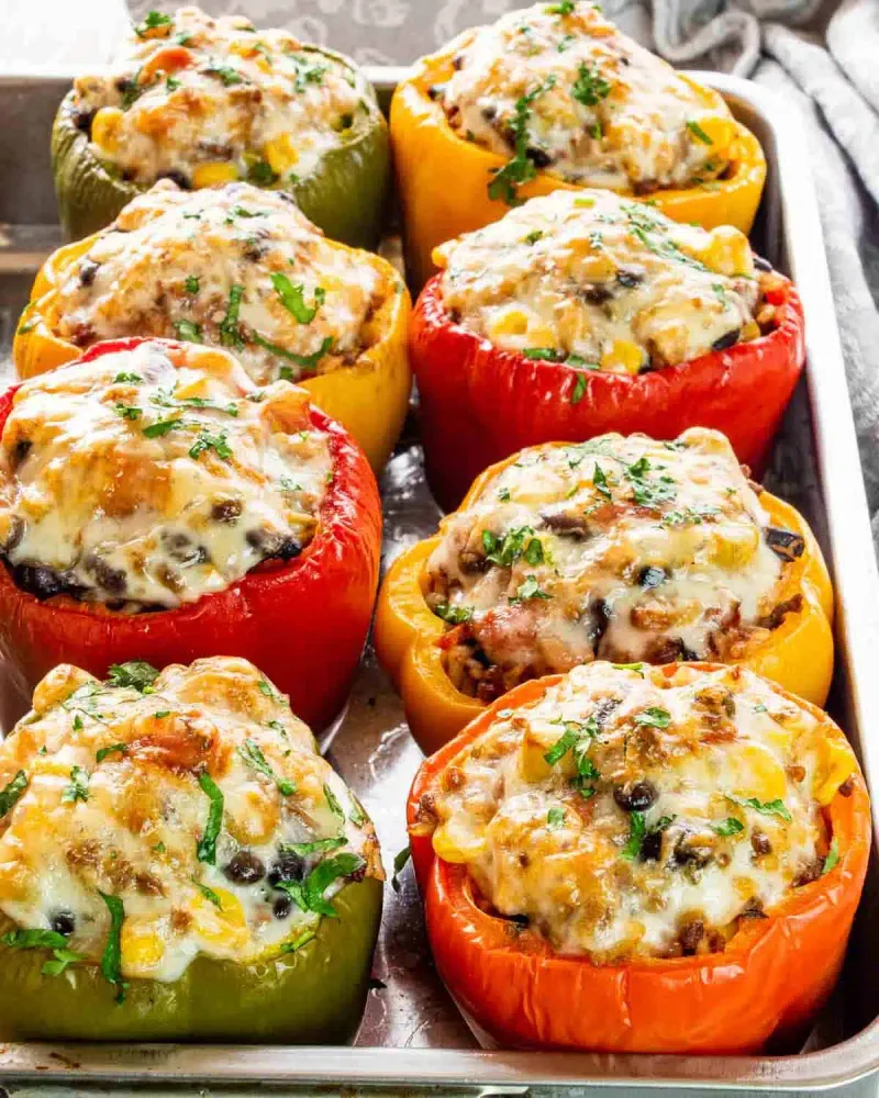 Stuff Bell Peppers With Hearty Fillings