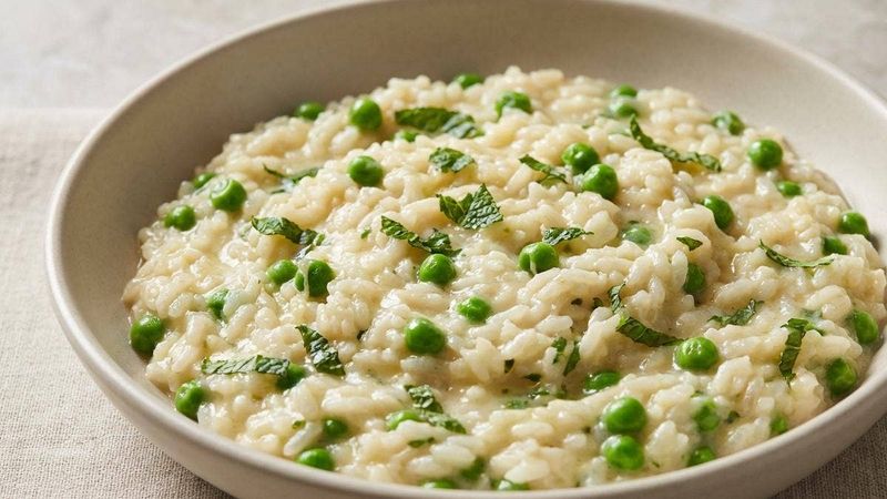 Minted Pea Risotto