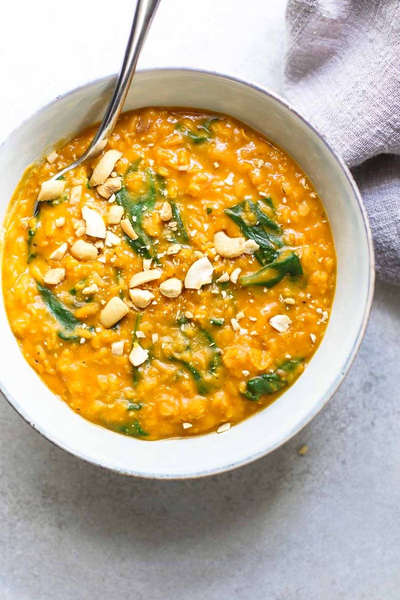 Pumpkin and Red Lentil Dhal