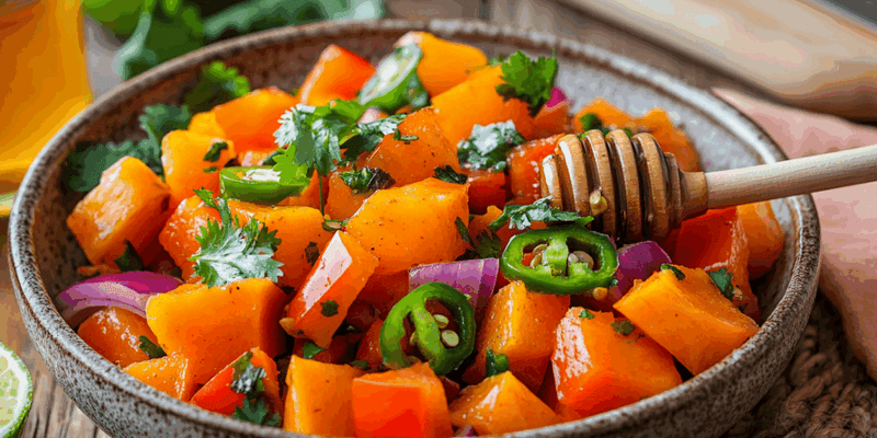 Papaya and Lime Tropical Salad