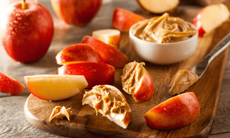 Apple Slices with Almond Butter