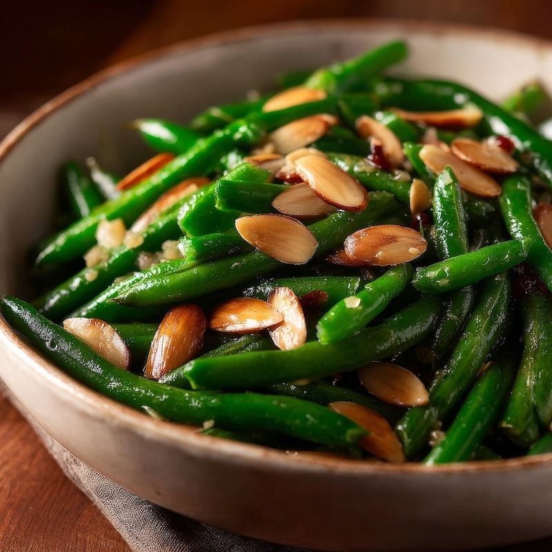 Sauteed Green Beans With Toasted Almonds