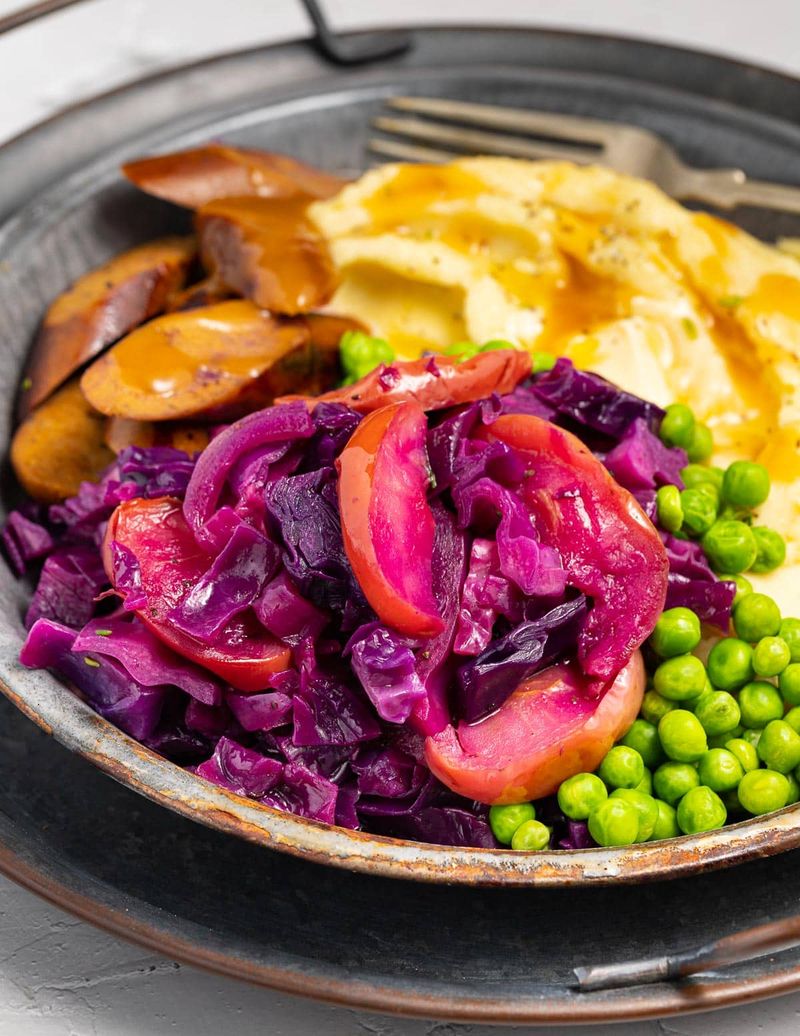 Sautéed Purple Cabbage with Apple and Balsamic