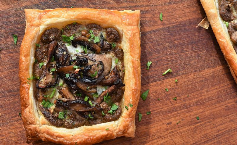 Mushroom and Tarragon Tart