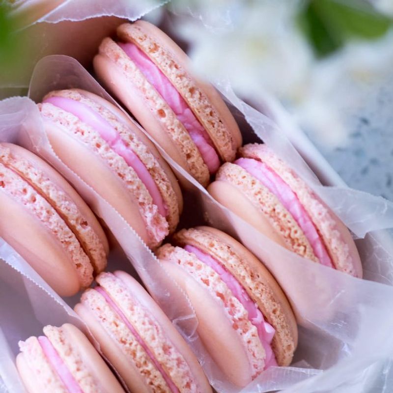 Perfectly Piped Macarons