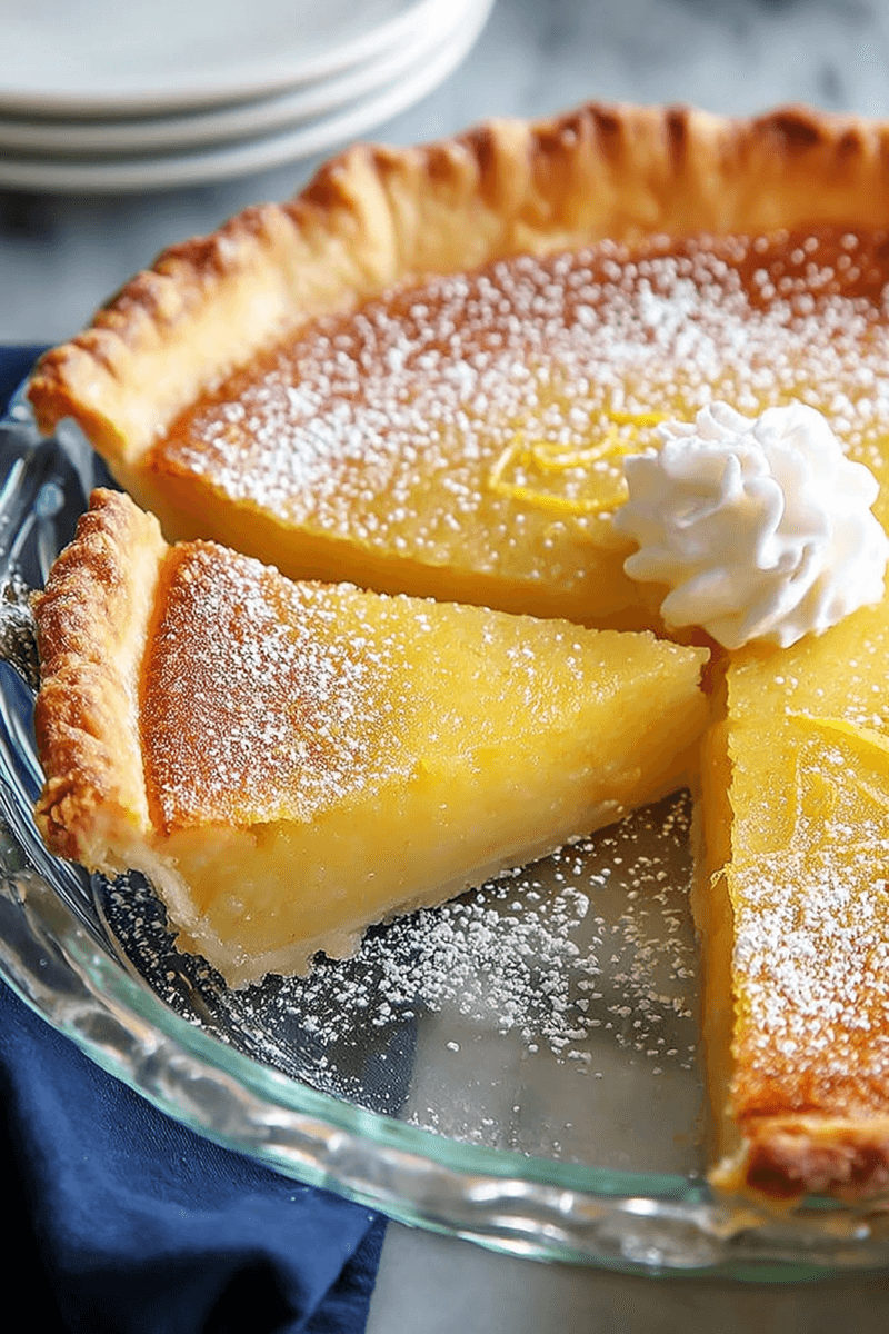 Zesty Lemon Chess Pie