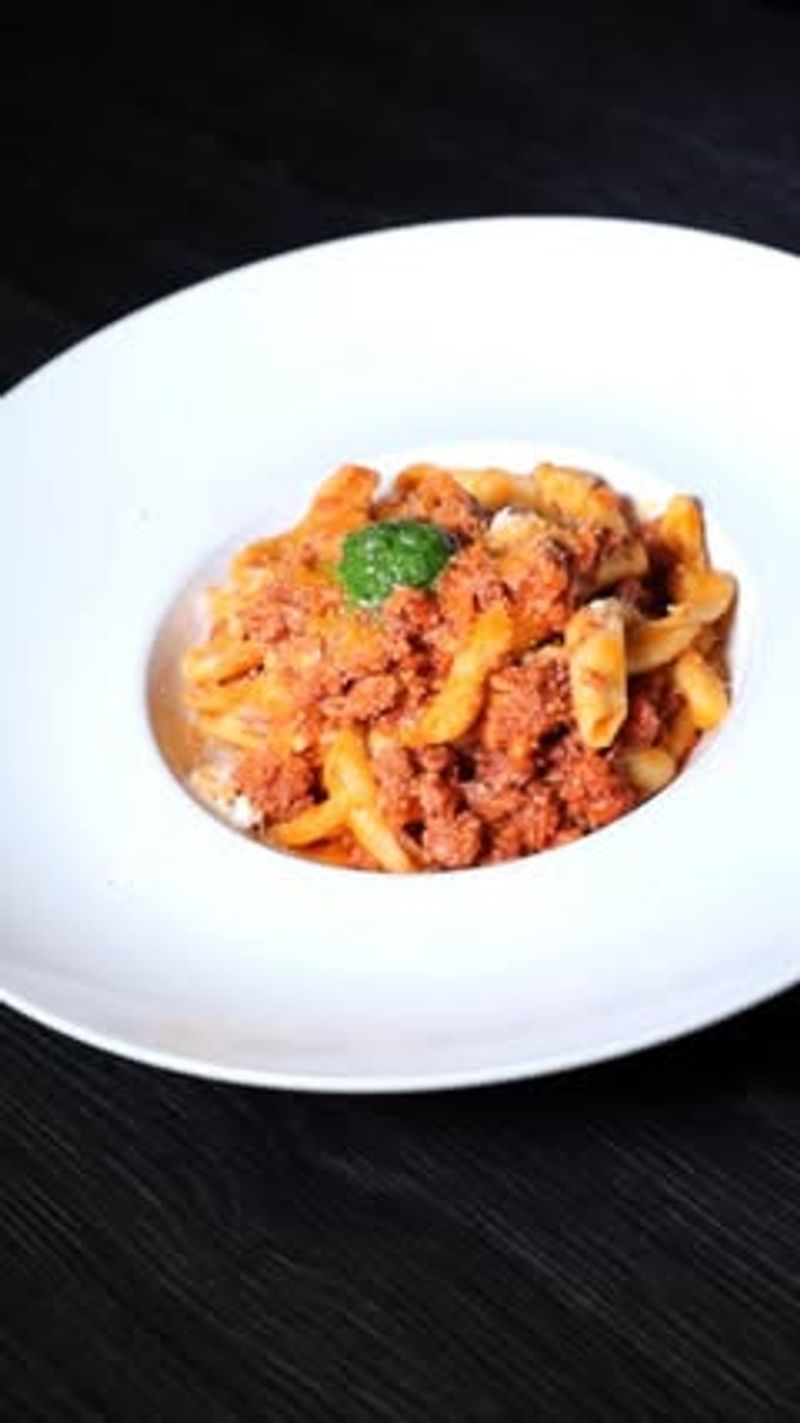 Strozzapreti al Sugo di Salsiccia from Emilia-Romagna