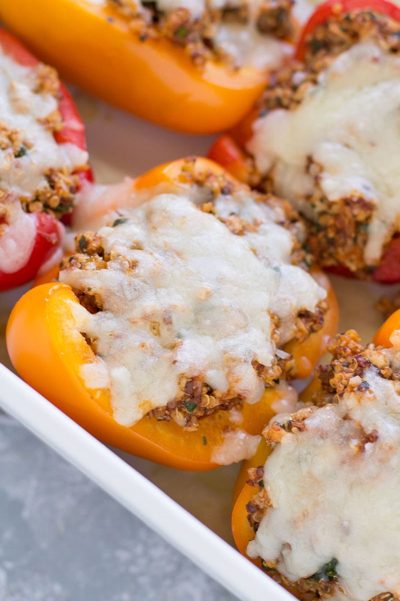 Turkey and Black Bean Stuffed Peppers
