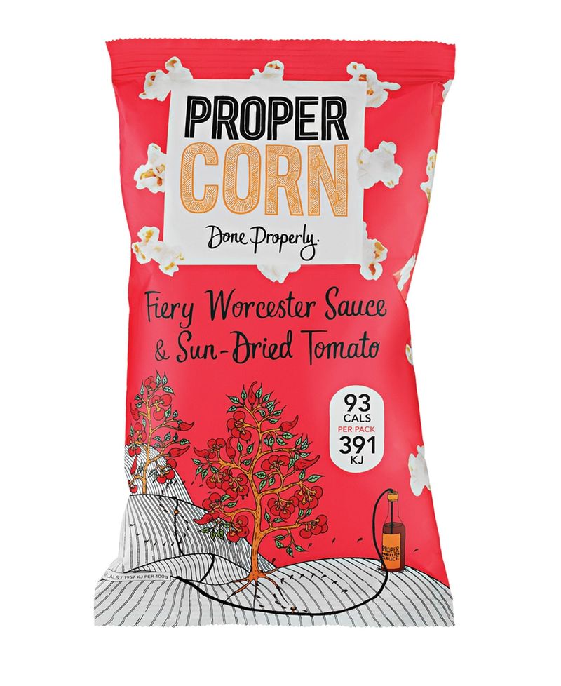 Proper Corn Fiery Worcester Sauce Popcorn