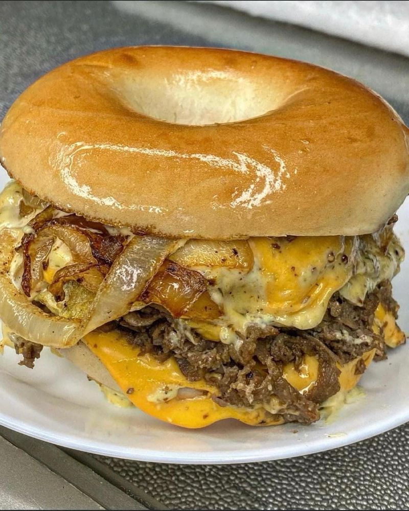 Steak, Egg and Cheese Bagel