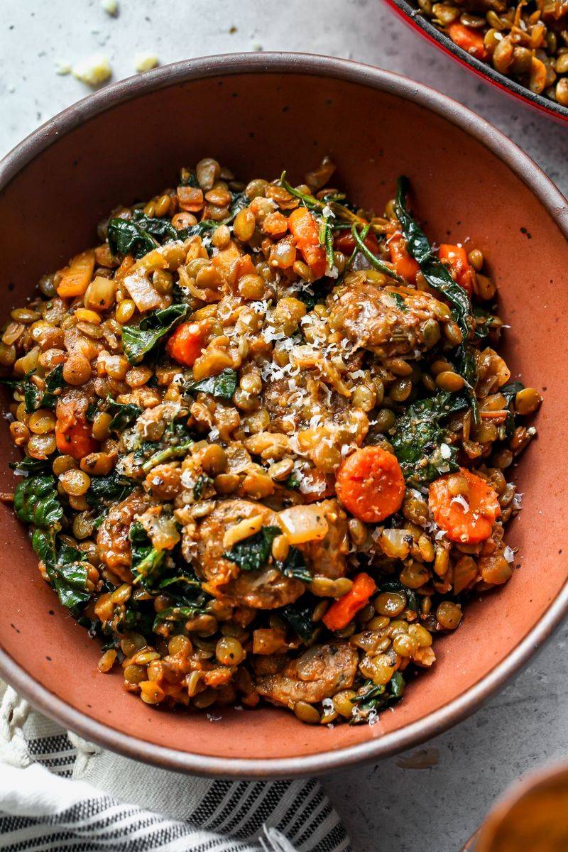 Sausage and Lentil Dal