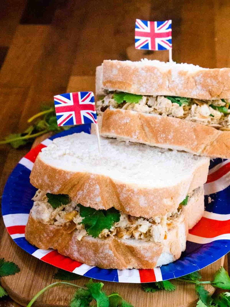 Coronation Chicken Sandwiches