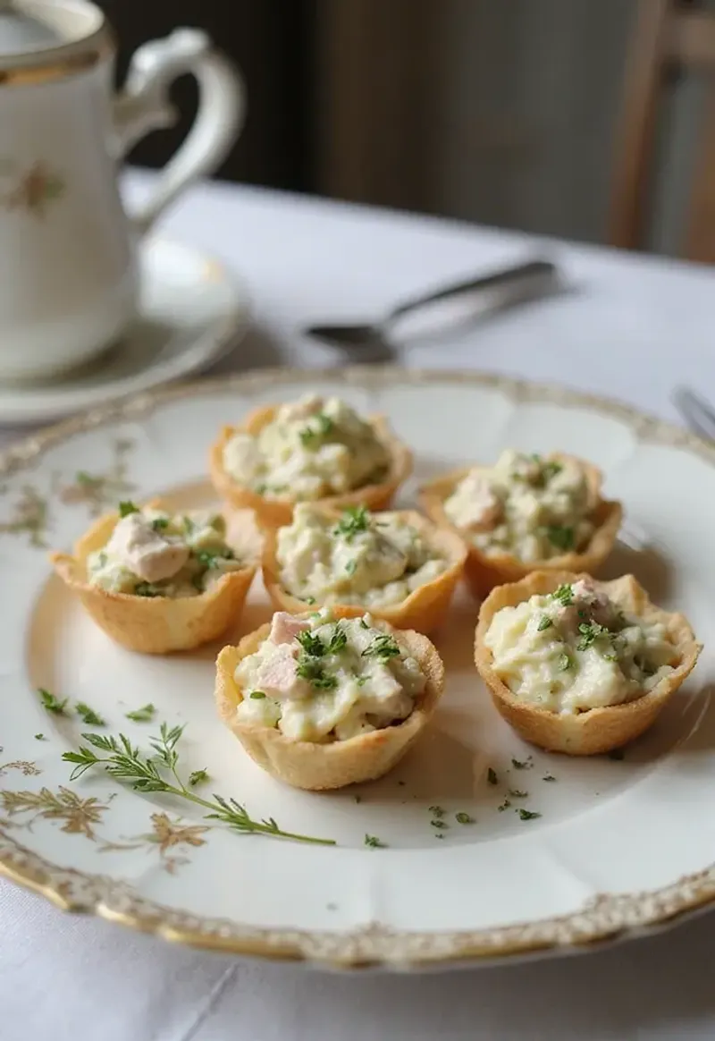 Cucumber and Cream Cheese Tartlets