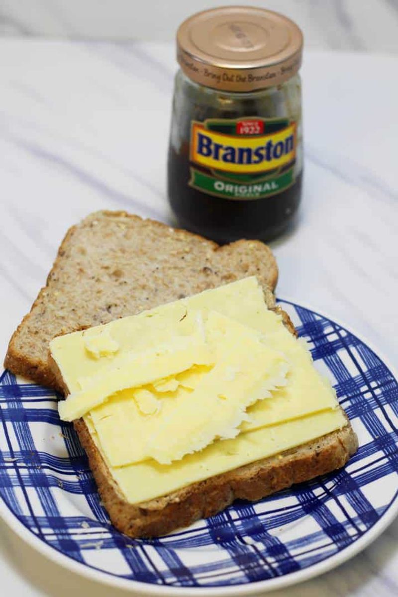 Cheese and Pickle Sandwich
