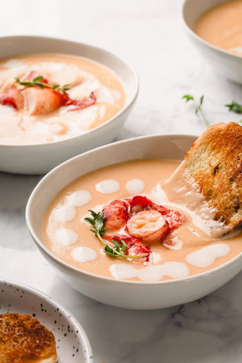 Lobster Bisque with Crusty Sourdough
