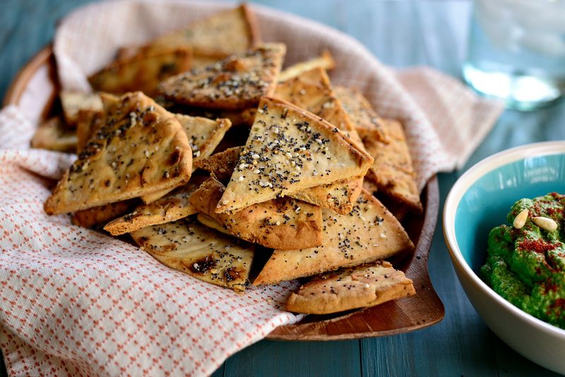 Everything Bagel Pita Chips