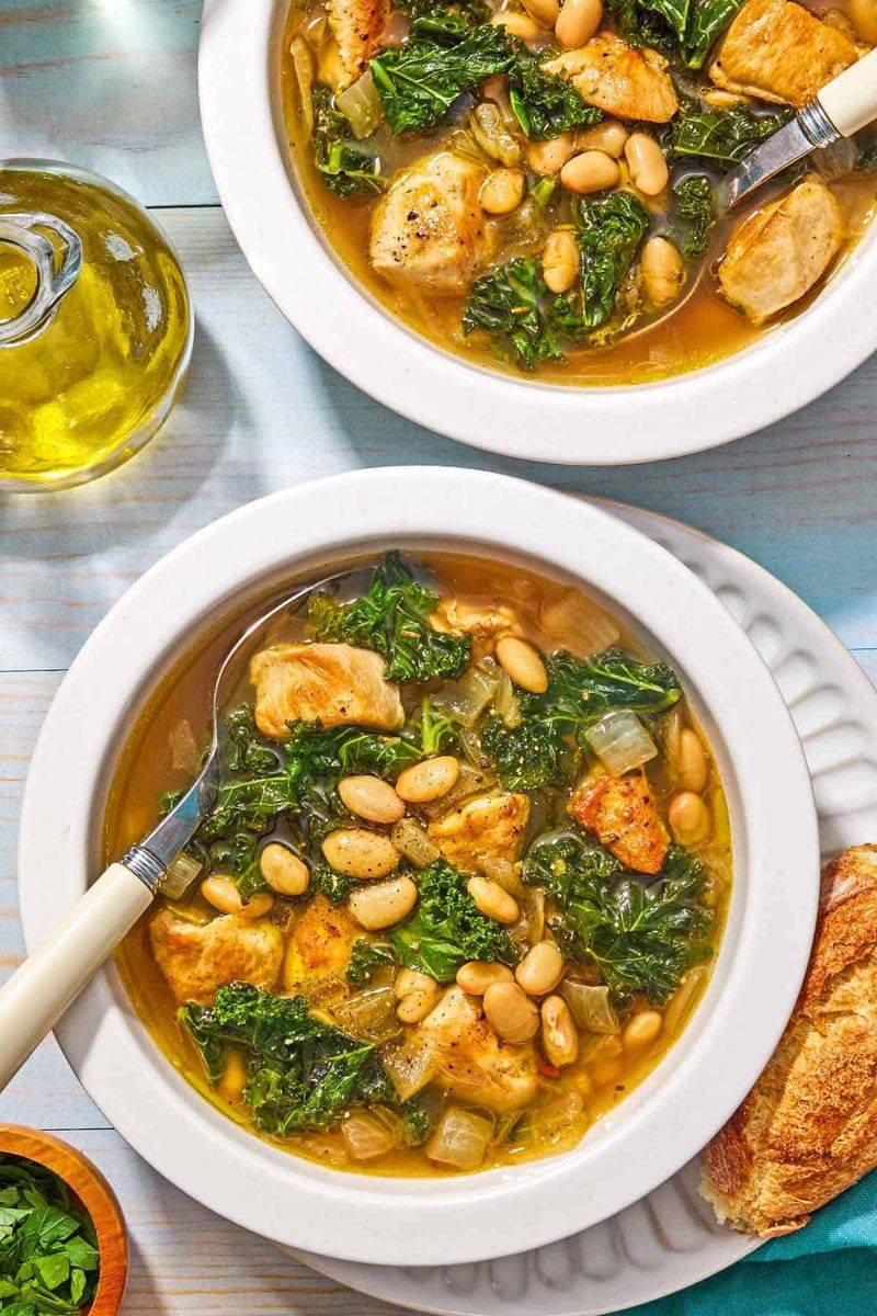 One-Pot White Bean and Kale Soup