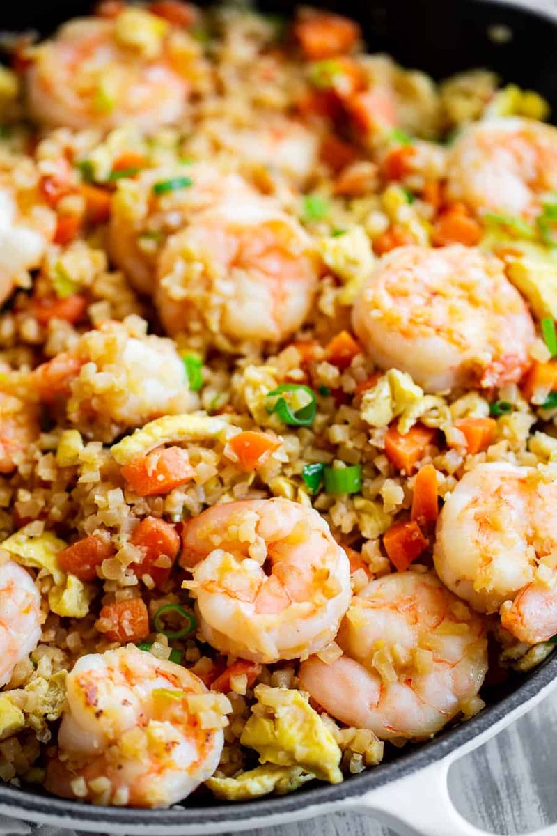 Shrimp Fried Rice with Cauliflower