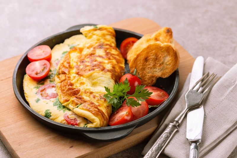 Cheese and Tomato Omelette