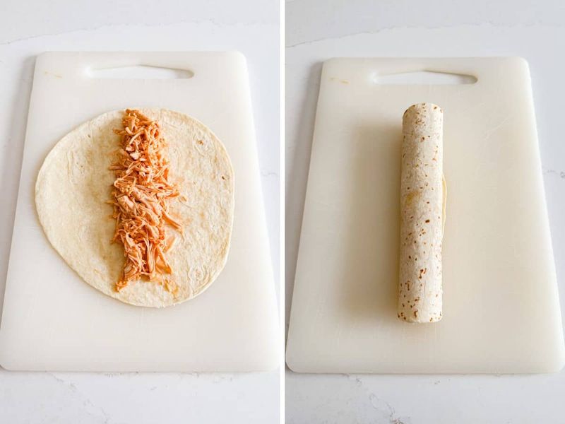 Tortilla Rolled Around Nothing but Hot Sauce