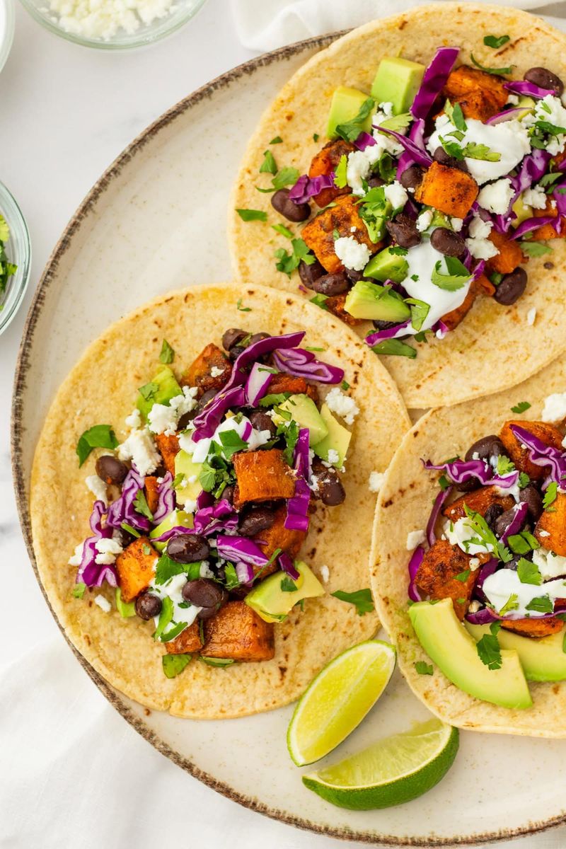 Black Bean and Sweet Potato Tacos