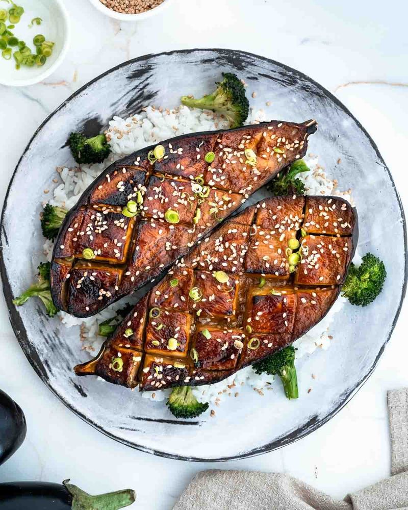 Miso Glazed Eggplant