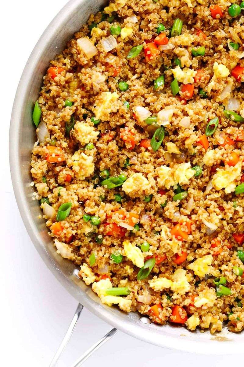 Egg Fried Quinoa with Vegetables