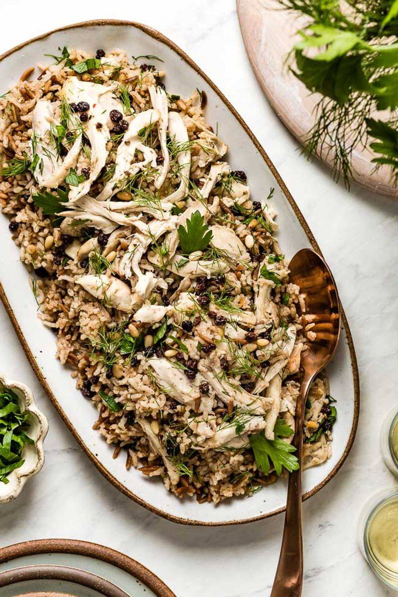 Greek Chicken And Rice Pilaf