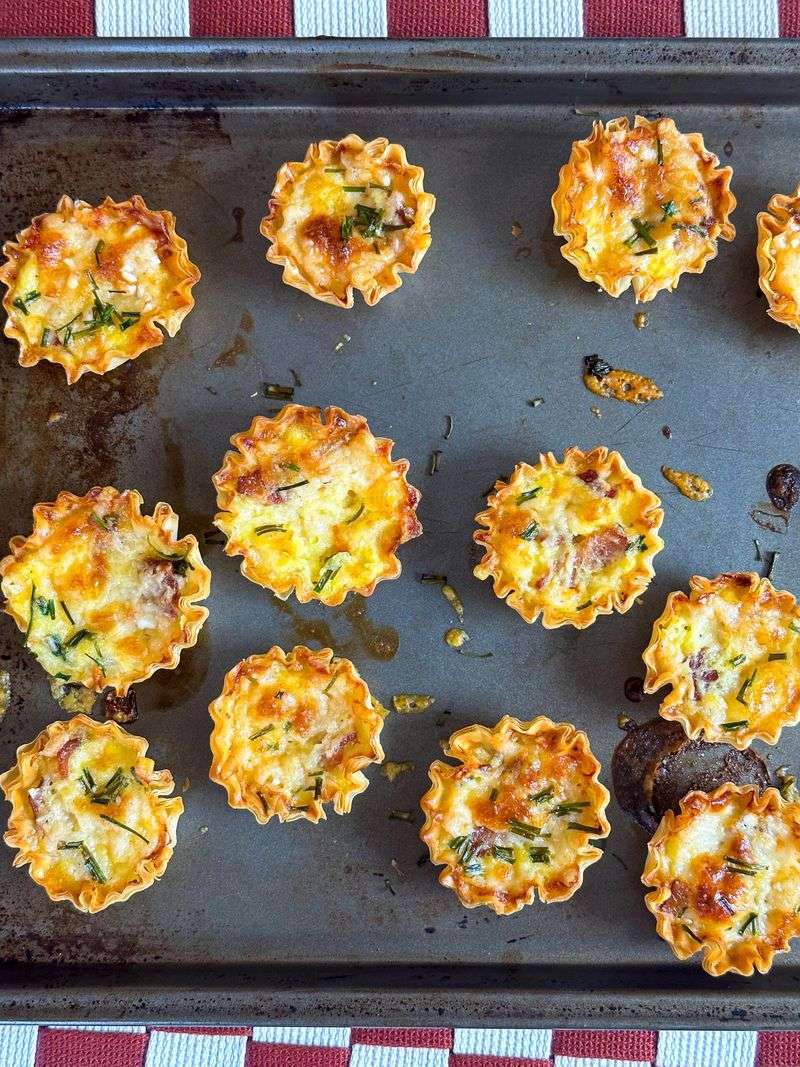 Mini Quiches with Spring Vegetables