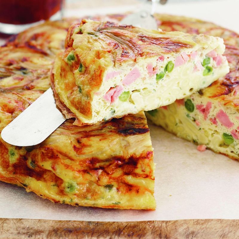 Pea And Ham Frittata