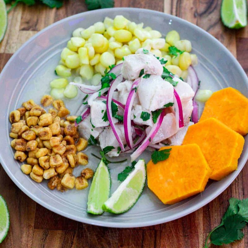 Ceviche de Corvina (Peruvian Sea Bass Ceviche)
