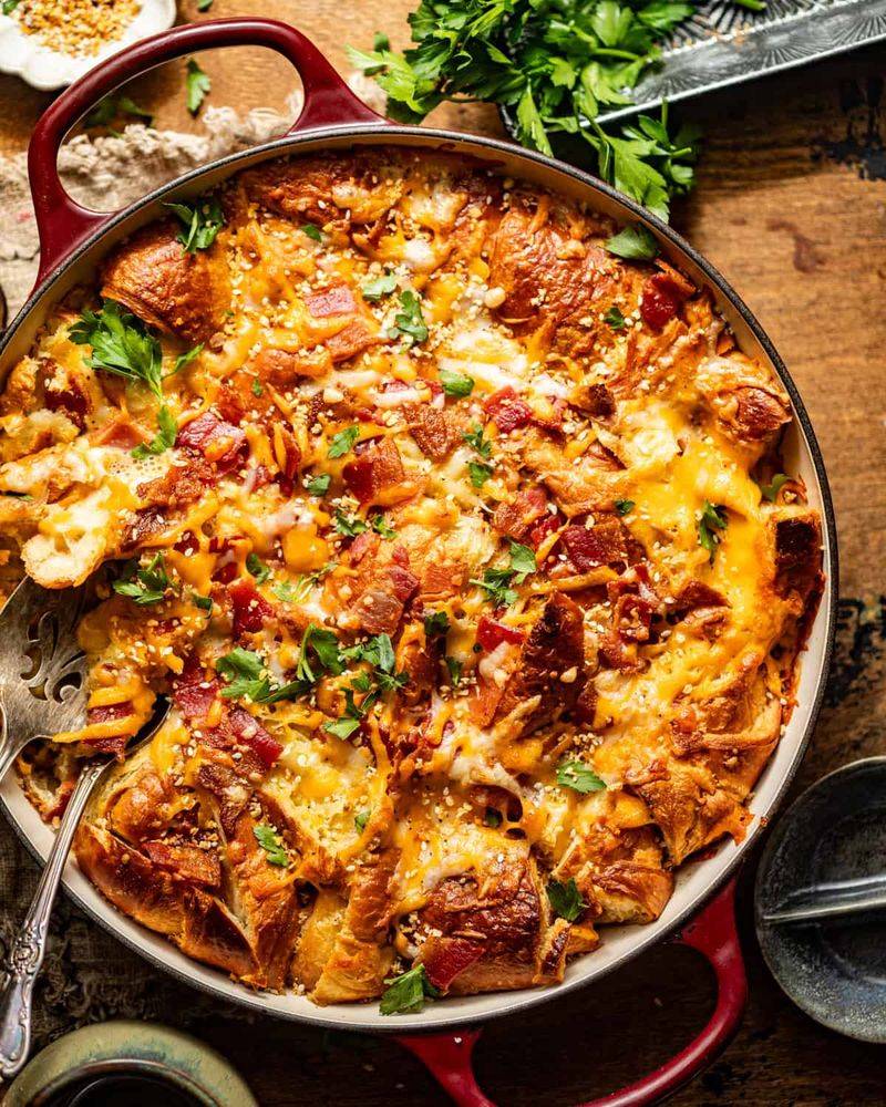Croissant Breakfast Casserole