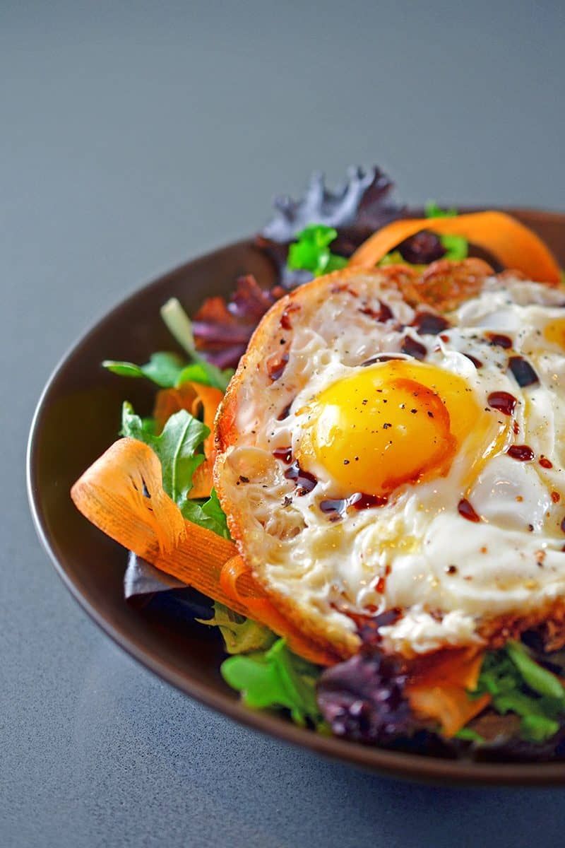 Fried Egg and Crispy Potato Salad