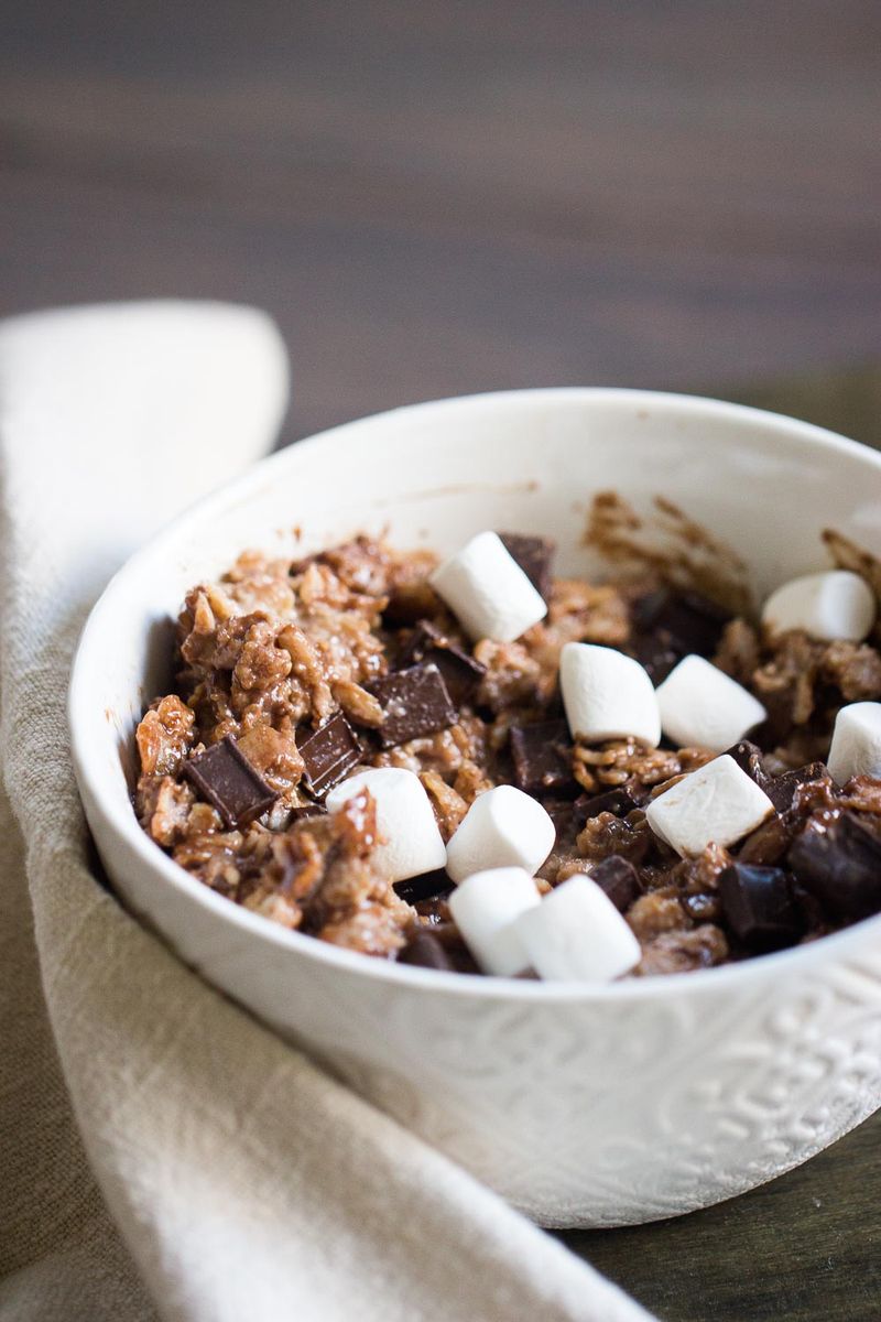 Hot Chocolate Oat Pudding