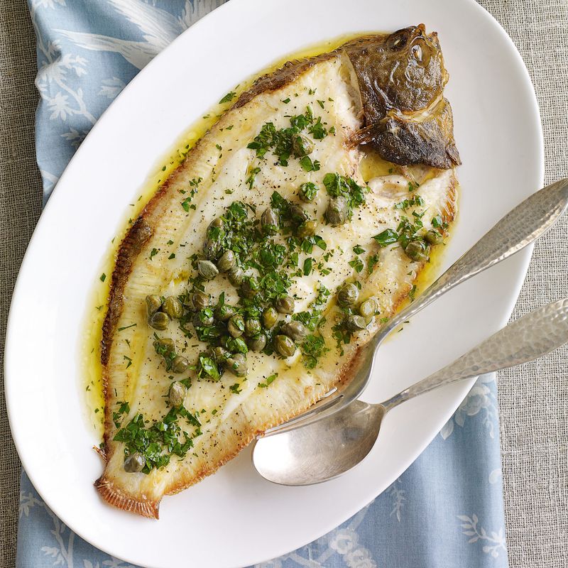 Grilled Dover Sole with Brown Butter