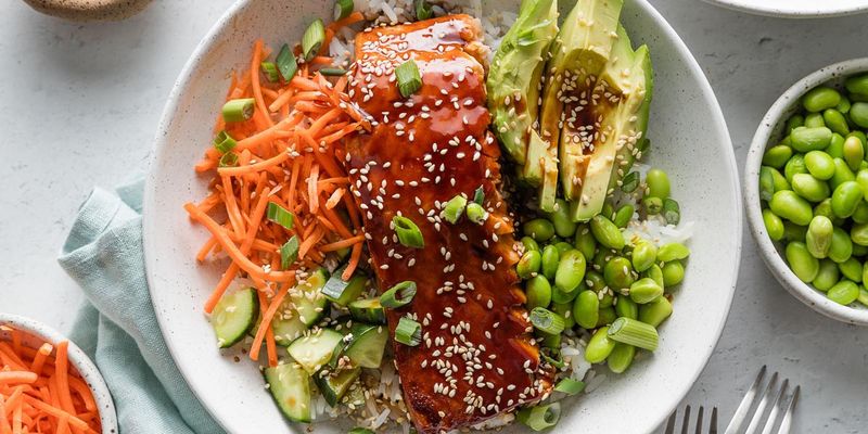Teriyaki Salmon Bowl