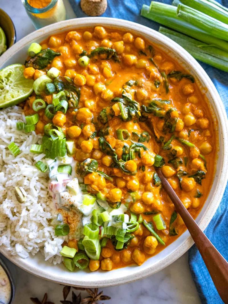 Chickpea Curry with Basmati Rice