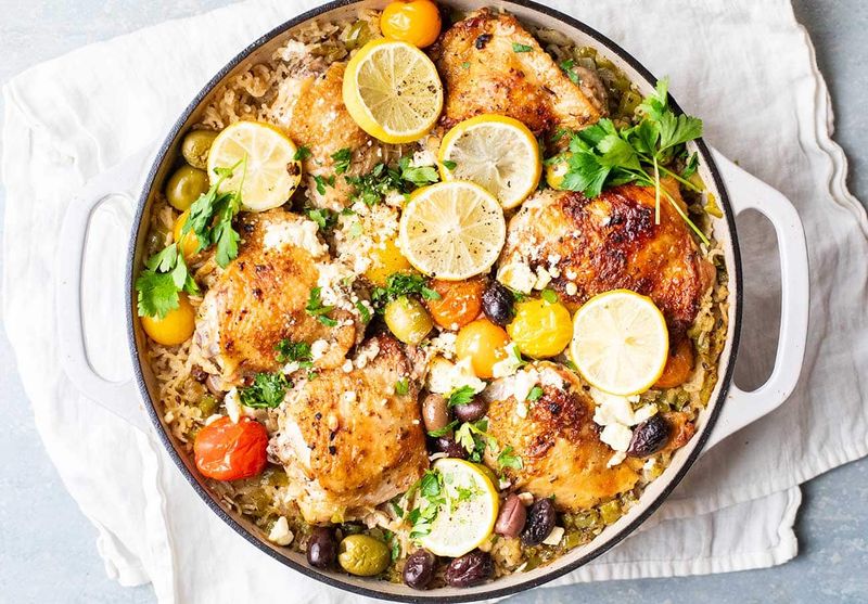 Greek Lemon Chicken and Rice