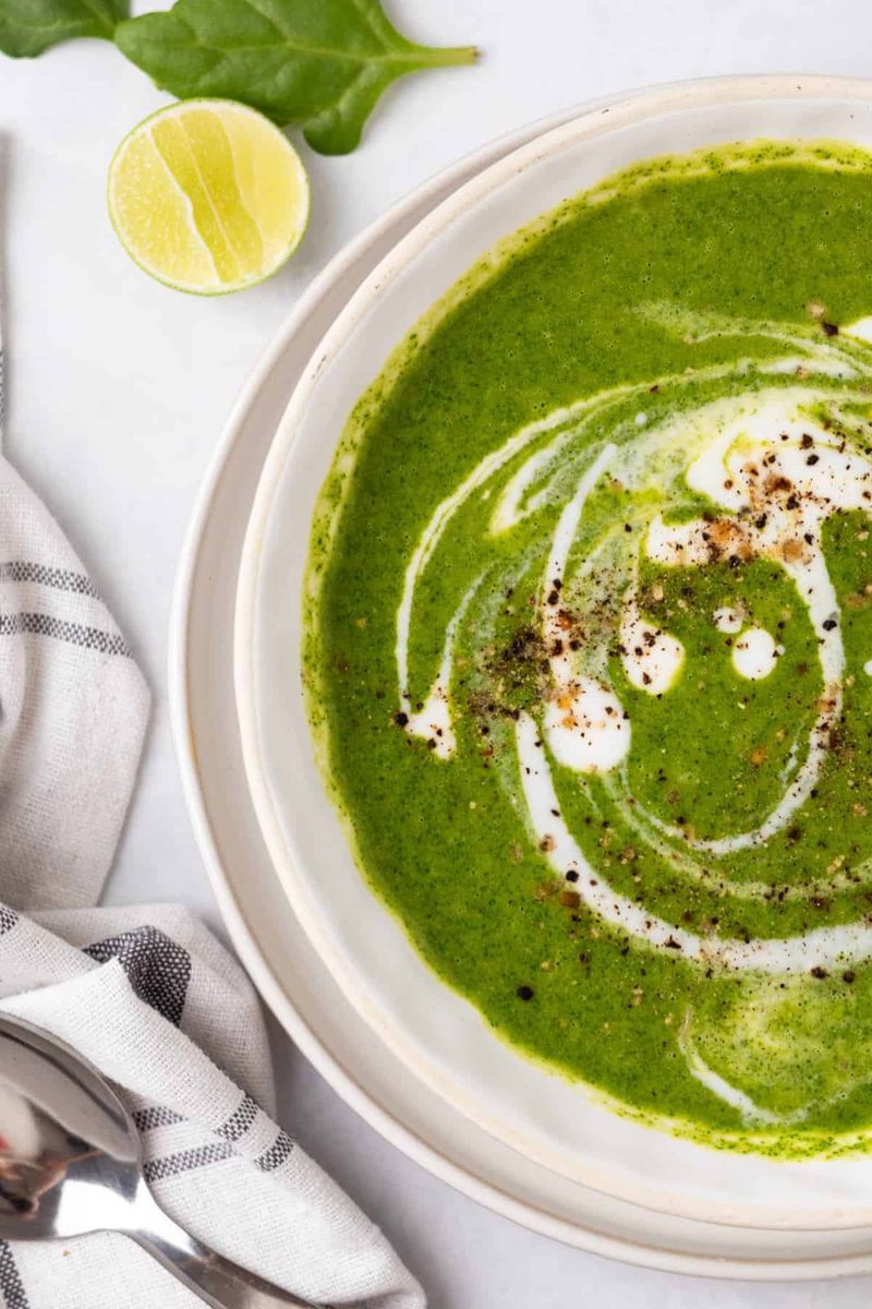 Chilled Spinach and Coconut Soup