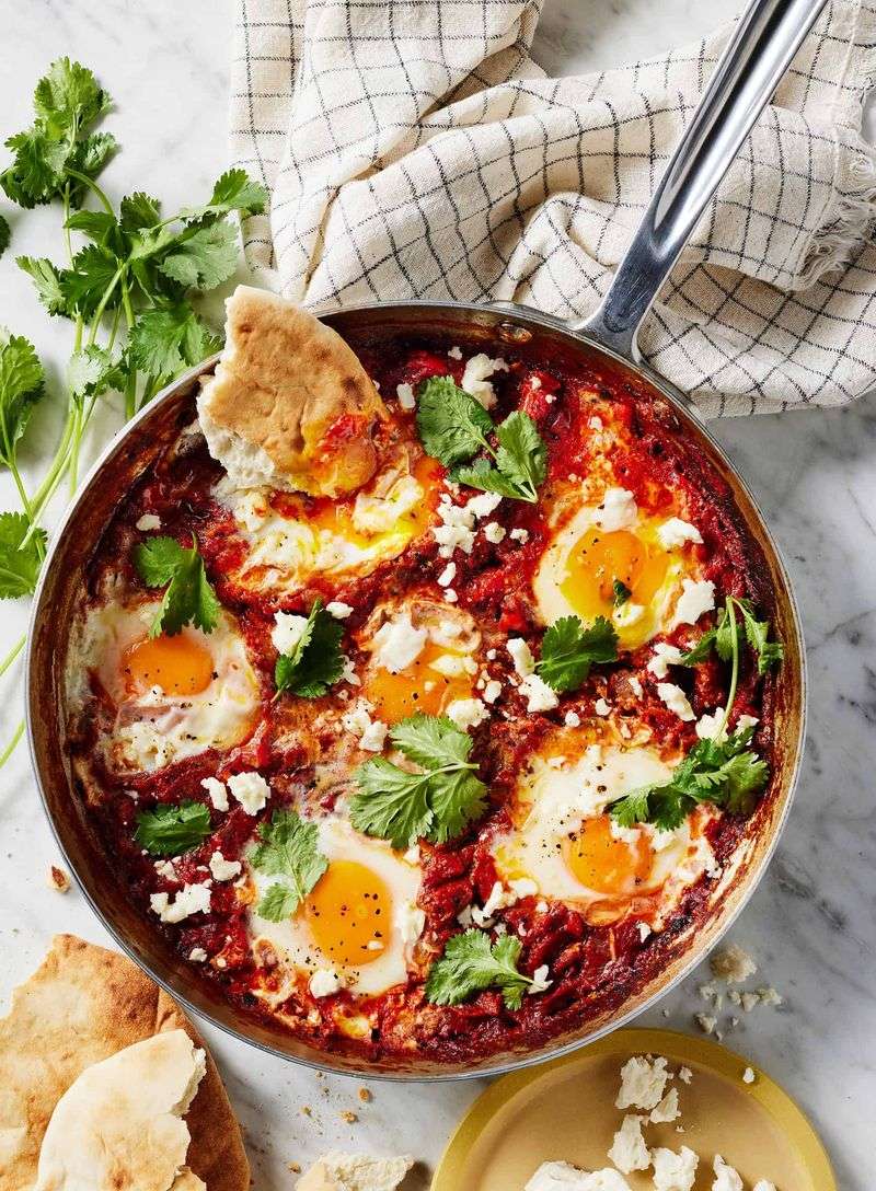 Shakshuka with Feta and Herbs