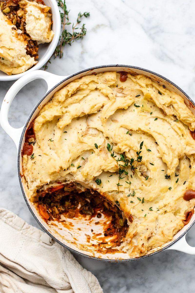 Mushroom and Lentil Shepherd's Pie