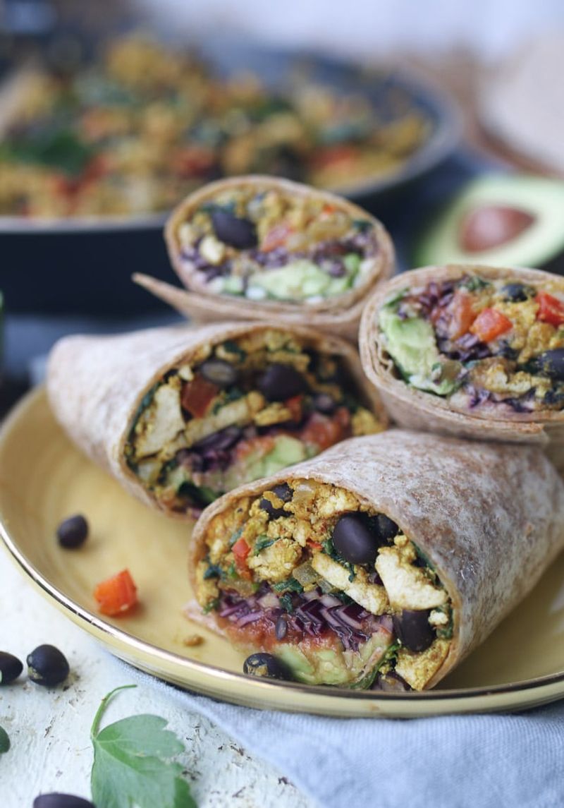 Tofu Scramble Breakfast Burrito