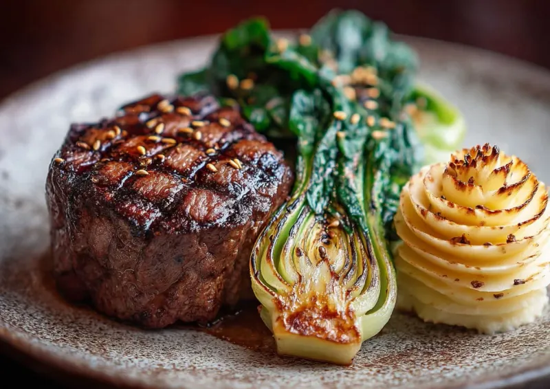 Beef Tenderloin With Duchess Potatoes