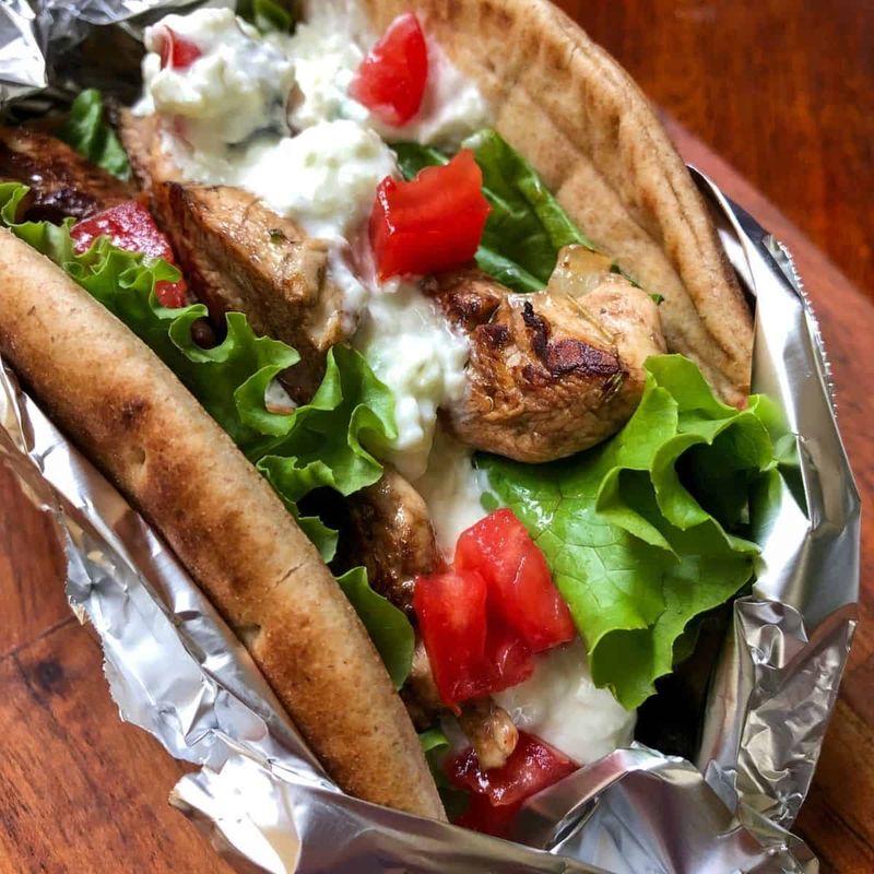 Greek Chicken Pita Wrap