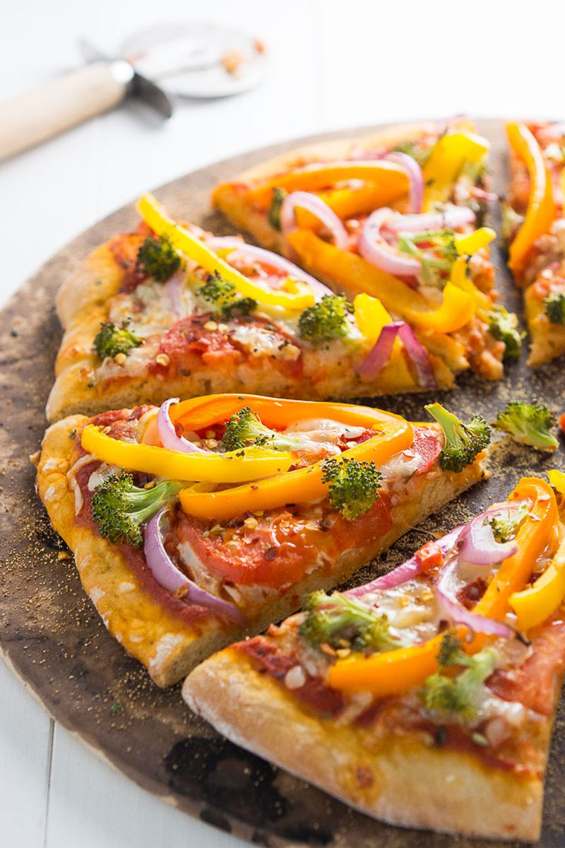 Veggie-Loaded Pizza